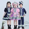 Nuevo Traje Minoritario 3 de Marzo Niños Yao Miao Niña de Danza vestido Traje Zhuang de Guangxi
