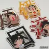 Porta-Notas de Texto com Personagem Japonês Engraçado Estilo Cartoon Ins Clipe Acrílico Pp Dupla Face Porta-Papel de Teste Personalizado