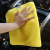 Toalla de lavado de autos, venta al por mayor, absorbente, gruesa, grande, de vellón coral, toalla de coche de doble cara de secado rápido, toalla de limpieza de autos para venta directa