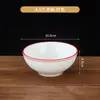 Louça de Hotel, Tigelas de Cerâmica Comerciais para Restaurante, Pratos, Colheres de Sopa, Xícaras, Conjunto de Quatro Peças para Uso em Restaurante Hunan e Recepção de Hotel