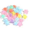 Estrella de Cinco Puntas de Acrílico Forma de Corazón Flor Pequeña Cuentas Transparentes Esmeriladas Cuentas para Manualidades Accesorios para Joyería al por Mayor