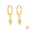 Brincos Argola Olho em Prata de Lei S925 Criativos Estilo Ins Moda Simples Joias para Orelha Feminina Item Quente Estilo Ins
