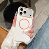 Aplicable a Apple 18promax Funda Magnética Mate para Teléfono iPhone17 Pintura en Spray Amigable con la Piel 16 Cubierta Protectora a Prueba de Caídas