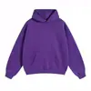 Nueva colección de otoño e invierno para hombre y mujer: Sudaderas y sudaderas con capucha de corte holgado, forradas de forro polar, modernas, con hombros caídos, de color liso, disponibles en stock para venta al por mayor y uso casual.
