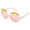 Gafas de Sol Decorativas Arcoíris Lindas Transfronterizas para Niños Forma Cóncava Gafas para Mujer Gafas de Sol Anti-UV 217 127