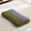 Almohada de trigo de algodón de punto estéreo sin estampado estilo japonés, núcleo de almohada para el cuello absorbente de sudor y transpirable, estilo de combinación de colores por lotes extraíble y lavable