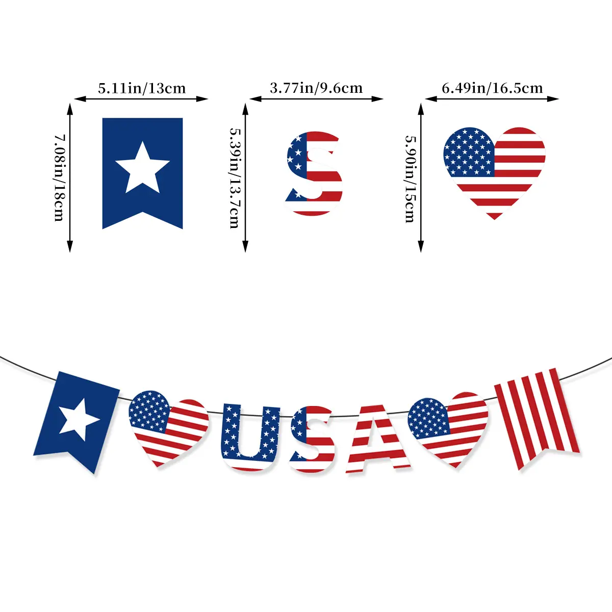 USA星条旗尺寸1