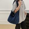 Bolsa Casual Cor Sólida Simples da Moda 2025 Verão Nova Elegante Bolsa Tote de Ombro Único Transversal Bolsa da Moda