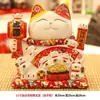 Estatueta de Gato Abrindo Negócios Próspero Tamanho Grande Mão Acenando Automaticamente Recepção Sala de Estar Decoração Gato da Fortuna Presente