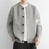 Cárdigan de punto sencillo para hombre, prenda exterior casual de moda para primavera y otoño, chaqueta casual fina para hombre