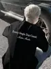 Camiseta Negra de Manga Corta Estilo Americano con Estampado para Hombre 2026 Verano Nueva Marca de Moda Camiseta Holgada de Media Manga de Alta Gama para Hombre