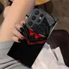 Estuche de Vidrio Rojo Estilo Oscuro de Superventas Transfronterizo Adecuado para Samsung S25, Estuche de Teléfono de Gama Alta para S23Ultra