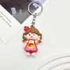 Llavero colgante trenza retorcida de dibujos animados para niña regalo personalizado creativo adornos exquisitos para mochila regalo de actividad