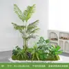 Pila de Troncos Serie PaisajePlantas y Flores Verdes Artificiales para Paisajismo, Decoraciones de Plantas Biónicas para Decoración de Vallas Interiores y Exteriores