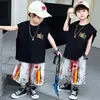 Conjunto de Chaleco de Verano para Niños 2026 Nuevo Estilo Coreano Chico Fresco Shorts Modernos Conjunto Casual de Dos Piezas Moda
