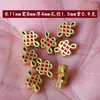 Gradiente Agujero Pasante Goteo de Aceite Tejido Hecho a Mano DIY Accesorios para Joyería Mariposa Flor de Loto Pulsera Collar Colgante Materiales Venta al por Mayor