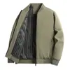 Jaquetas Masculinas para Atacado Primavera e Outono Roupas para Pais de Meia-Idade Jaquetas Soltas de Cor Sólida Tops de Moda Masculina Business Casual