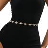 Acessórios versáteis de moda europeia e americana, corrente de cinto, corrente de cintura de strass de metal feminino, camisa longa decorativa, vestido, camiseta