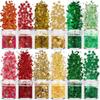 Cross-border maquiagem lantejoulas unhas de Natal glitter pó coração de pêssego cinco pontas estrela árvore de Natal glitter pó unhas joias