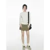 Otoño Invierno Algodón Puro Azul Marino Hombro Normal Manga Larga Camiseta Base para Mujer 2026 Primavera Ropa Interior Top Corte Ajustado Camiseta Ajustada