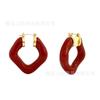Brincos Redondos Geométricos Tendência Japonesa e Coreana Qingdao Jewelry 2026 Novo Estilo com Senso de Design e Luxo Leve