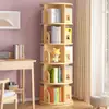 Estantería giratoria de madera maciza, estantería de pata de gato de dibujos animados, estante de almacenamiento para libros ilustrados infantiles, estante de almacenamiento para sala de estar, estantería de esquina