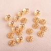 Acessórios de Joias com Nó Chinês, Contas Redondas Banhadas a Ouro Vintage, Contas Loaxed Toray, Acessórios para Pulseira e Colar Feitos à Mão DIY