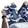 Pantalones cortos hawaianos de playa de cinco puntos de secado rápido de seda helada sin planchado para hombre, informales, estampados, holgados, finos, deportivos, grandes