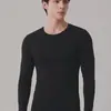 95% Algodão Lycra 200g Conjunto Masculino Gola Alta Gola Redonda Fino Lycra Roupa Íntima Térmica Absorvente de Umidade e Quente