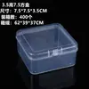 Caja de Plástico Transparente Cuadrada de PP Caja Vacía para Artículos Pequeños Botones Equipo de Pesca Empaque de Papelería Caja de Almacenamiento para Joyería Caja para Tapones para los Oídos