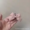 Pasador Original Dulce para Niñas Pequeñas, Pinza para el Cabello de Acero Inoxidable con Moño de Tela a Cuadros, Pinza Lateral, Pinza para Flequillo y Pasador para Cabello Suelto