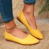 Talla Grande Comercio Exterior Transfronterizo Zapatos de Vestir Individuales Mujer 2026 Otoño Nuevos Mocasines Casuales de Boca Baja Slip-on Zapatos de Vestir Individuales para Mujer