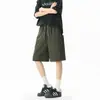 Nuevos Shorts de Verano 2025 para Hombre, Delgados, con Abertura y Bolsillo Grande