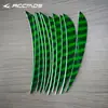 Penas de Flecha de Pena Natural Listradas de 4 polegadas em Formato de Escudo/Gota d'Água Penas de Peru Acessórios para Arco e Flecha DIY Atacado em Estoque