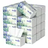 Papel de seda Manhua para uso doméstico, paquete a granel de 40, paquete para abastecerse, papel de servilleta, pañuelo facial de cinco capas de madera natural extraíble, paquete económico