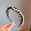2024 Nova Faixa de Cabelo Infantil Antiderrapante Cabelo Dentado Presser Flor Grampo de Cabelo Headwear Cabelo Quebrado Infantil Acabamento Artefato Headband