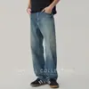 Jeans Tencel Stretch Ultrafino de Verão 2025 Calças Masculinas Largas de Perna Reta American High Street Sensação de Frescor de Verão