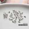 Joias de unhas mini borda invertida zircão transparente Branco em forma especial diamante plano tamanho pequeno tamanho espiga de trigo pilha diamante flash broca de unhas