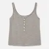Camisola de Algodón Acanalado Puro Deseo con Botones y Almohadillas en el Pecho para Mujer, Otoño Temprano 2026, Se Puede Usar como Ropa Interior o Exterior