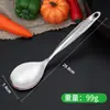 Juego de Seis Piezas de Utensilios de Cocina de Acero Inoxidable para Cocinar, Espátula Doméstica, Cucharón para Sopa, Espumadera, Cuchara para Servir, Engrosado al por Mayor