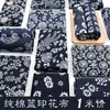 Tela Azul Calico Wuzhen Azul y Blanco Estilo Chino Imitación Batik Estilo Étnico Mantel Cortinas Decoración de Fondo
