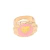 Ins Internet Celebridade Mesmo Estilo Bonito Dos Desenhos Animados Óleo Deixando Cair Amor Flor Anel Moda Personalidade Design Sense Dedo Indicador Anel Comum