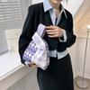 Bolsa tejida personalizada para mujer, estilo coreano, moda, bolsa de mano portátil, bolso de mano simple creativo, bolsa tipo chaleco de almacenamiento para compras, mujer