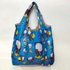 Bolsa de Compras Plegable Nueva Supermercado Transfronteriza Bolsa Tote Portátil de Tela Floral Bolsa Tote de Compras de Supermercado Bolsa de Comestibles