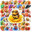 Nuevo set de 50 lindas pegatinas de abejas estilo acuarela, con mariquitas y flores, ilustraciones de dibujos animados para papelería estudiantil y journaling