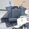 Capa de Para-brisa para Veículo Elétrico para Inverno, Forrada com Lã, Espessada, Impermeável, Capa à Prova de Vento para Scooter Elétrica Pequena para Inverno Frio