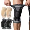Rodillera de Punto Deportivo Alta Elasticidad Compresión Fitness Correr Baloncesto Ciclismo Antitorsión Manga para Pierna Calentamiento Protección contra el Frío Rodillera