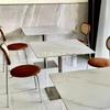 Mesa y silla combinadas para tienda de postres, té con leche y celebridades de Internet, restaurante temático, puesto de barbacoa, tienda de aperitivos, mesa y sillas comerciales de pizarra