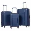 Maleta de PC para hombres y mujeres, maleta de viaje de negocios, maleta de cabina para exportación con ruedas universales, candado de código TSA de regalo, ligera