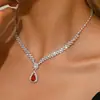 2025 Nova Gargantilha Francesa Totalmente Cravejada Estilo Princesa Palaciana Retrô Clavícula Noiva Vestido de Casamento Vestido de Festa Gargantilha para Mulheres